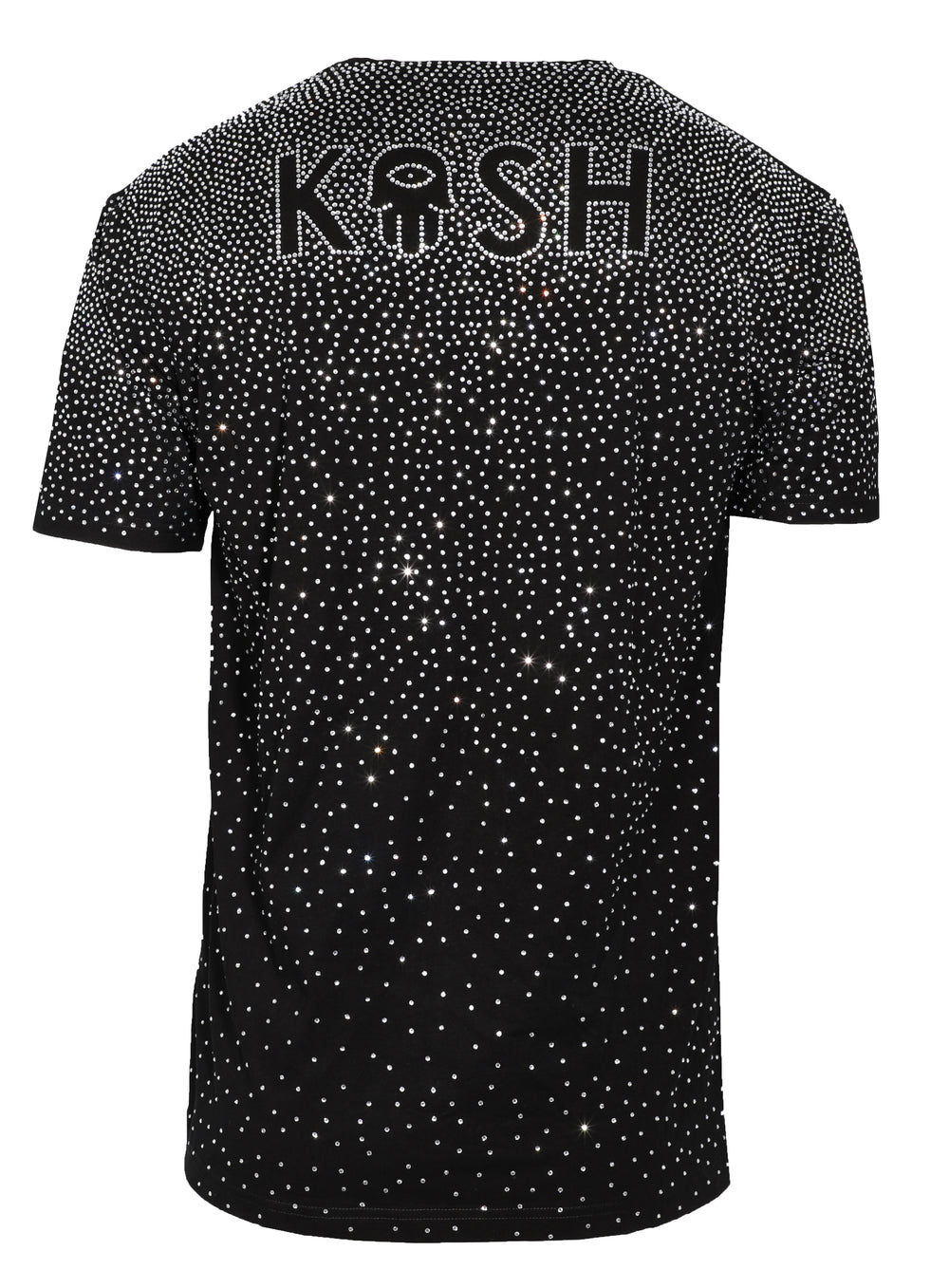 Kash Hamsa Logo Diamond Tee in black – view 2 of 3