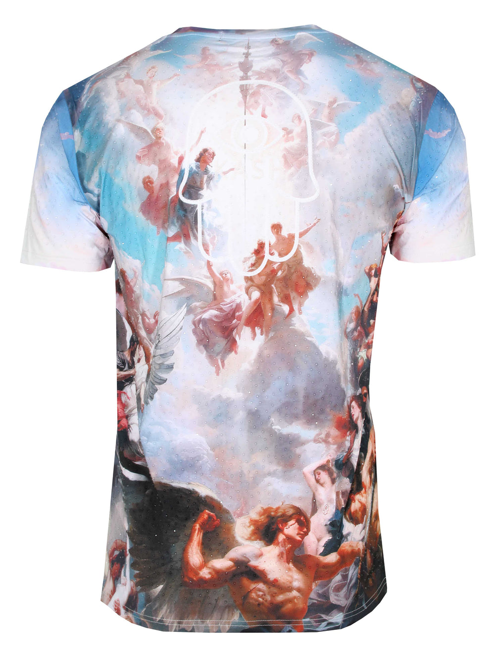 Kash Conflict Tee in multi with clear crystals – view 2 of 3