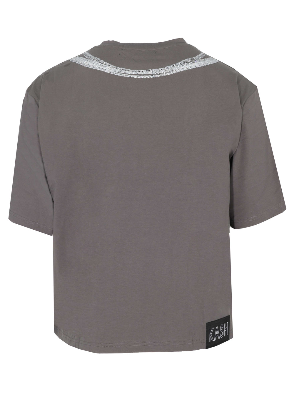 Kash Chains Crystal Tee in grey – view 3 of 3