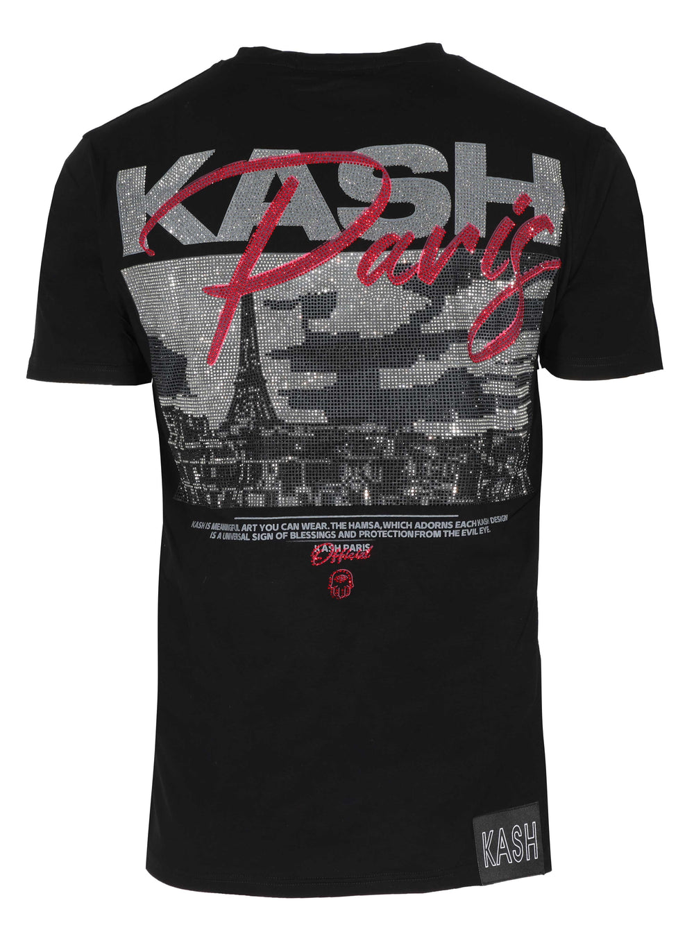 Kash Paris Crystal Tee in black – view 1 of 3