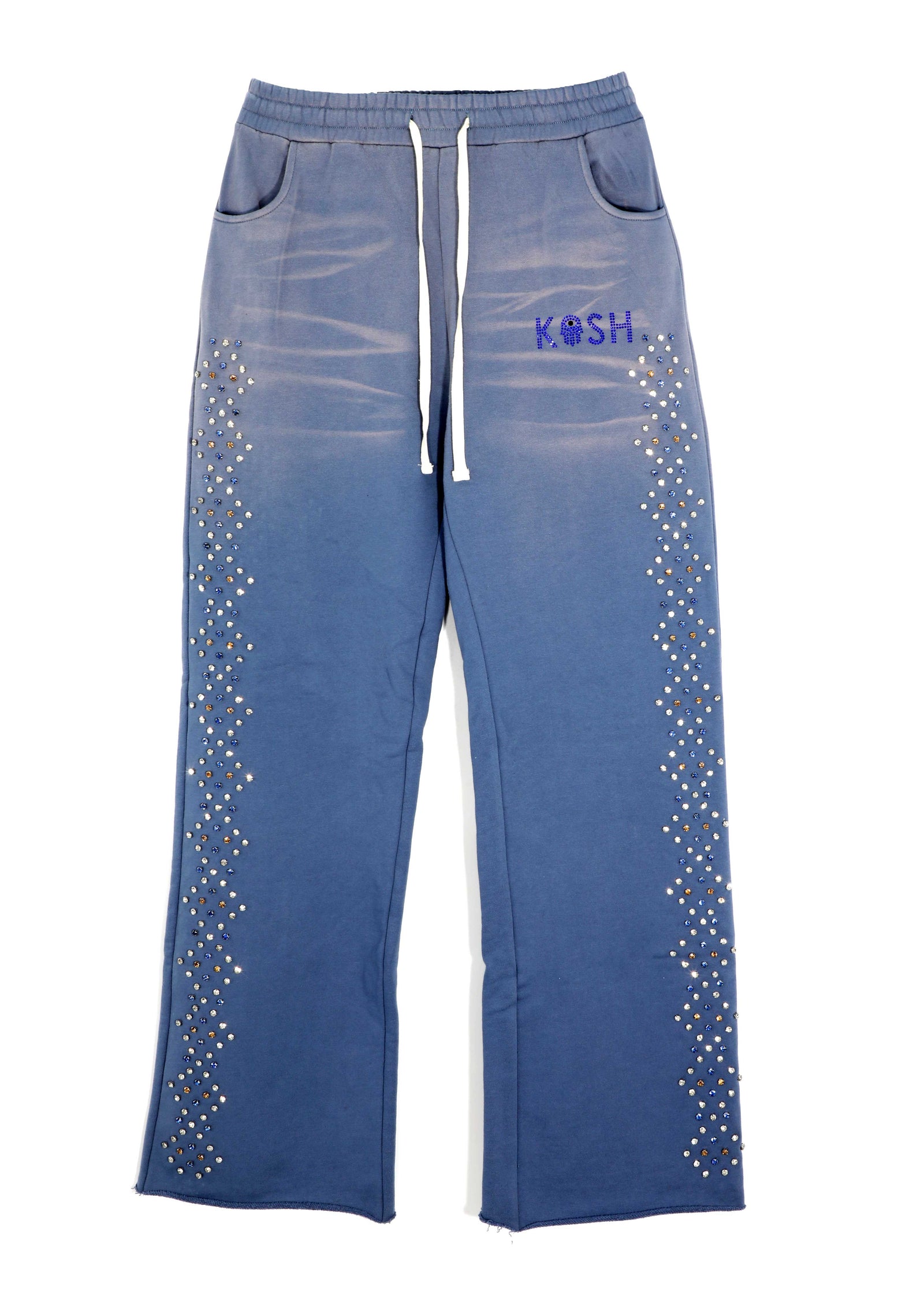 Cali Washed Pant with Stones Blue Whiskers