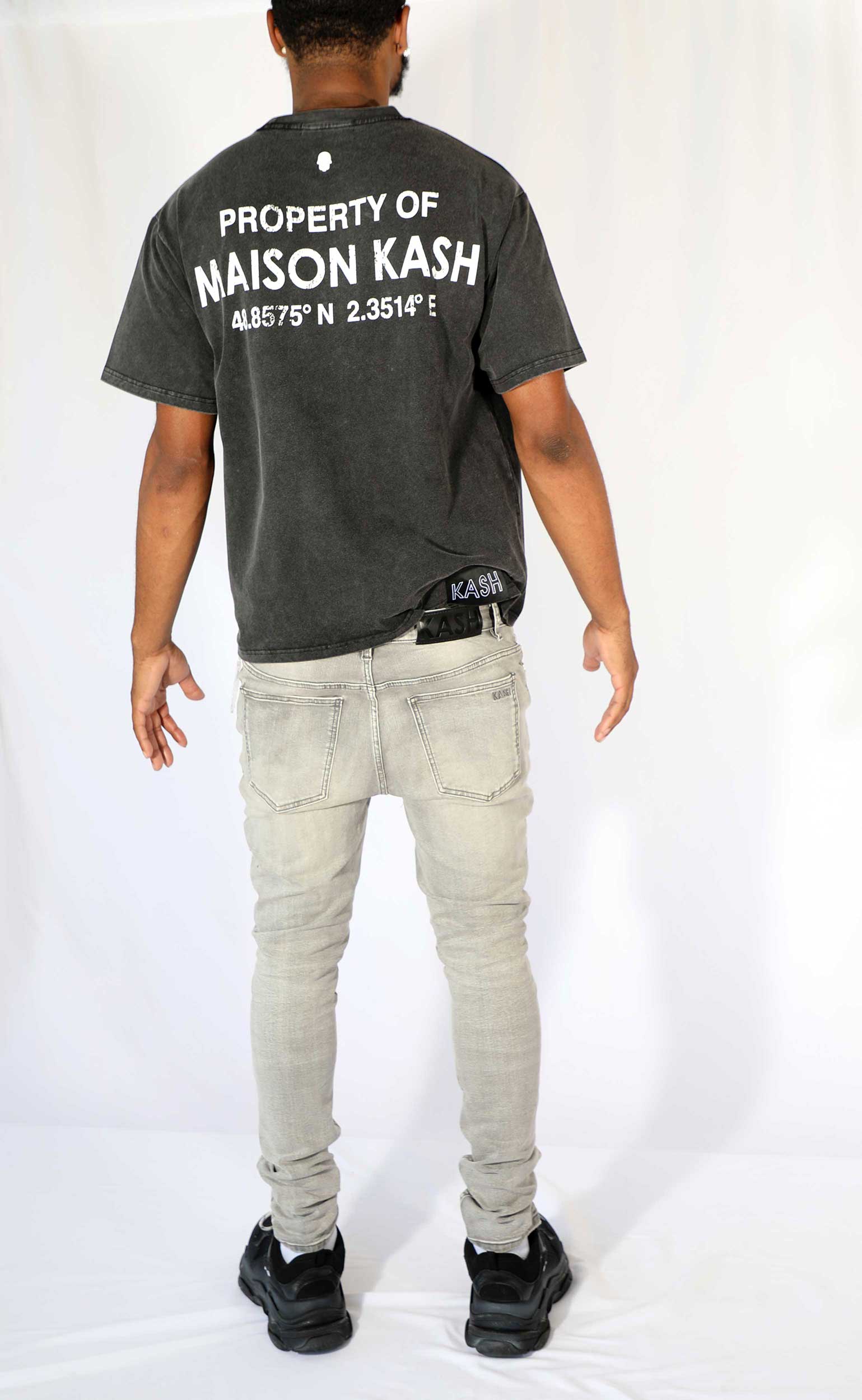 Kash Hamsa-27 skinny fit jeans in grey – view 9 of 10