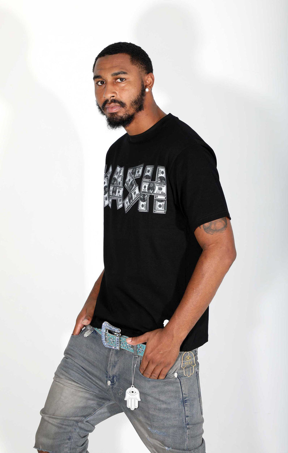 Kash $$$ Tee in black – view 7 of 11