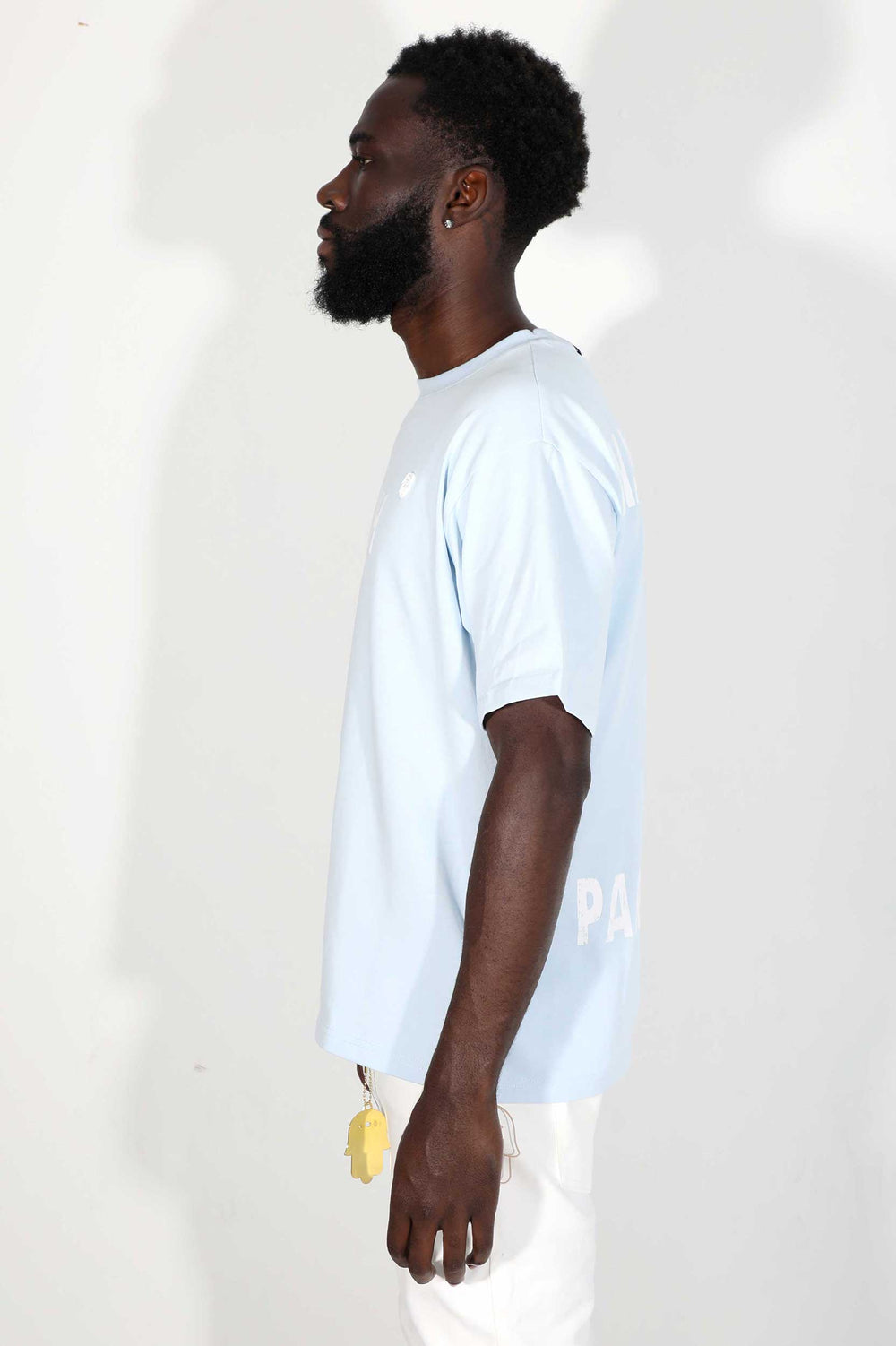 Maison Kash Tee in sky blue – view 9 of 9