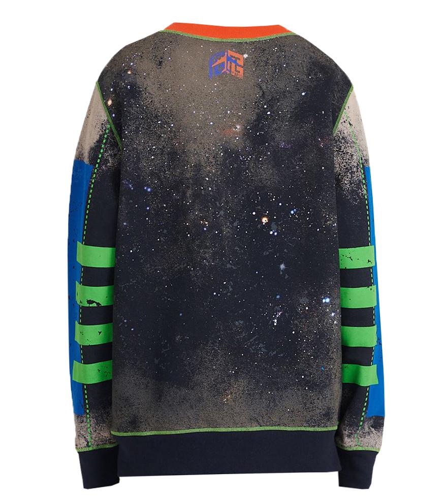 Oversized All Over Printed Sweatshirt - Multi