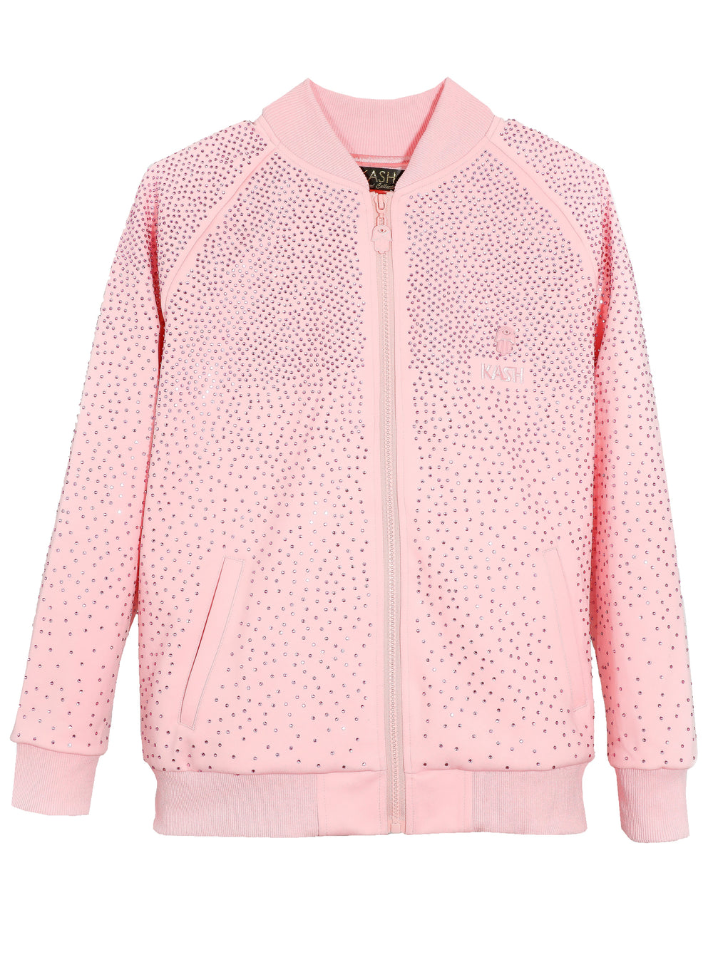 Kash All Over Diamond Track Jacket in pink – view 1 of 4