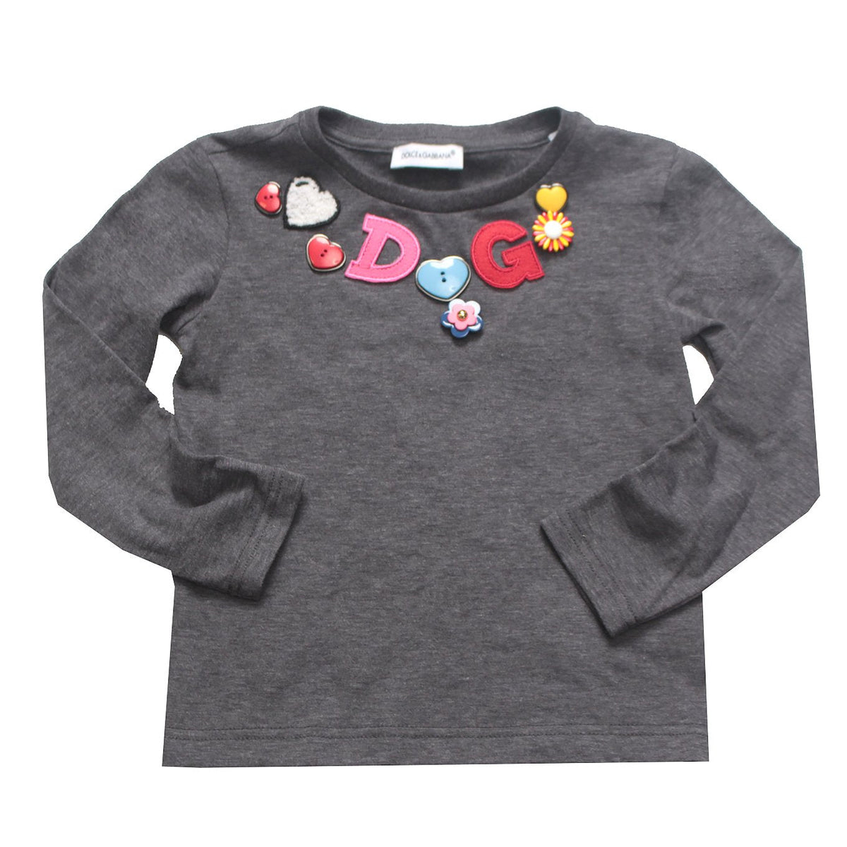 Kids-Girls Back to School Long Sleeve T-Shirt-Grey