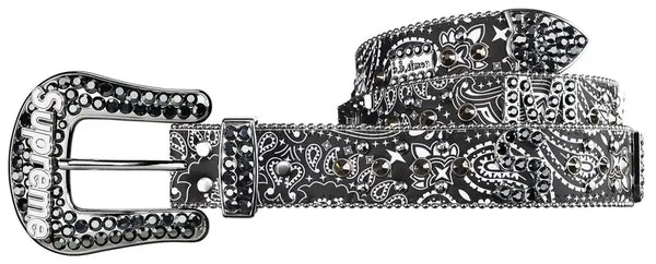 haruka　Supreme x b.b simon ベルト BB Simon x Supreme 8921 Bandana Belt - Black - PureAtlanta.com
