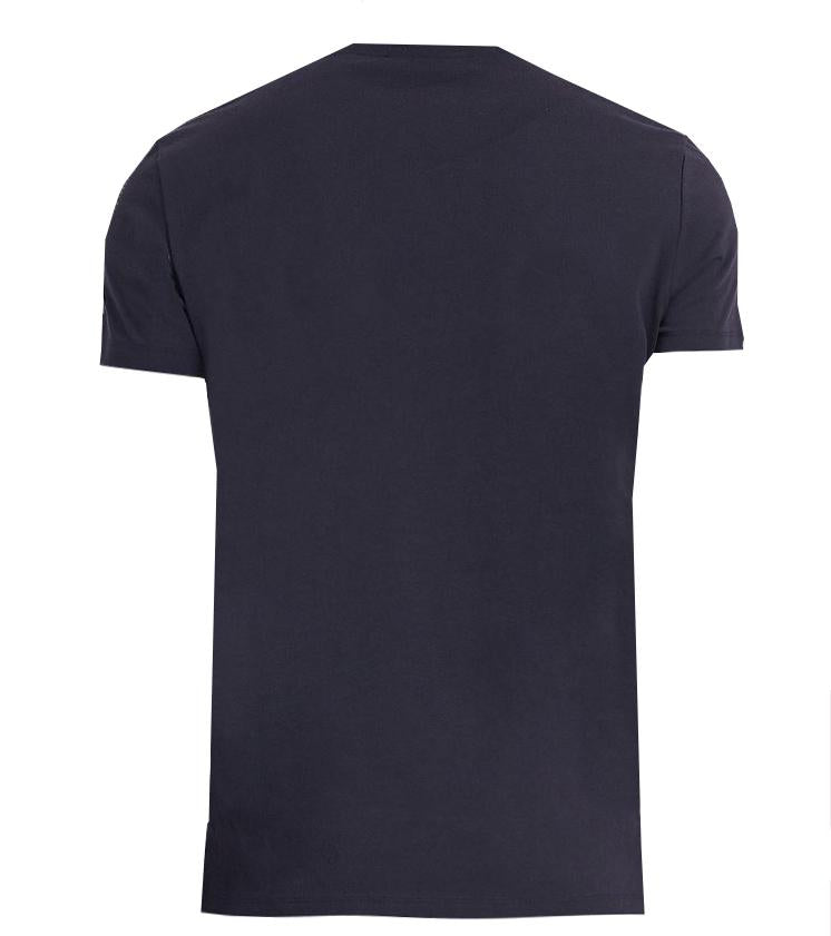 Balmain Logo Tee in light black/navy and pink – view 3 of 3