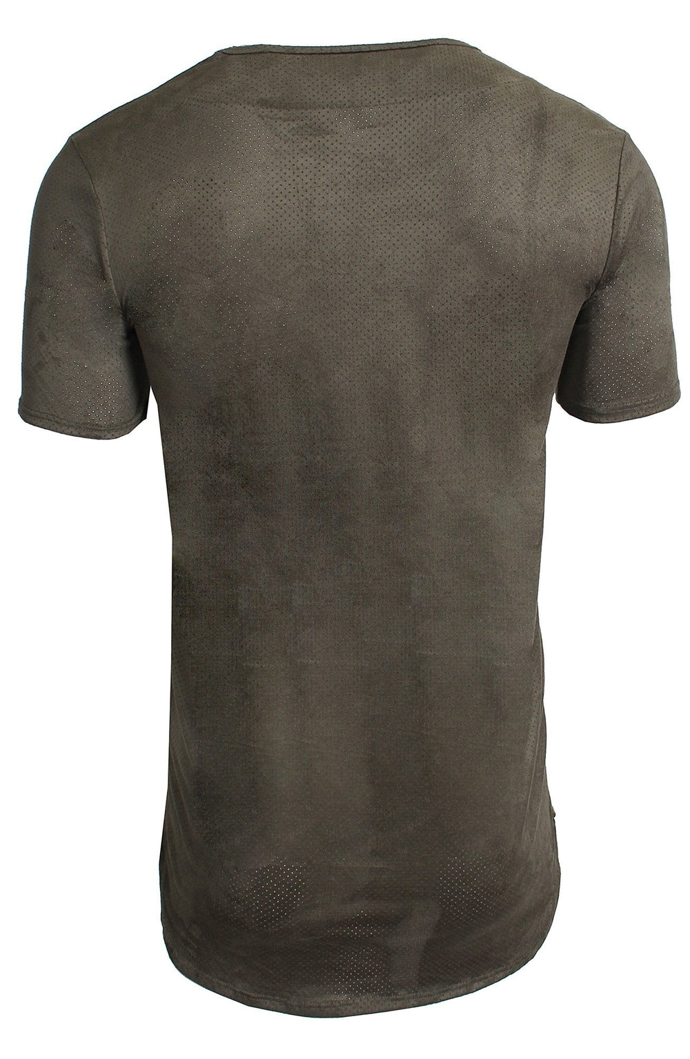 Kash Perforated Crew Neck Tee in green – view 2 of 2