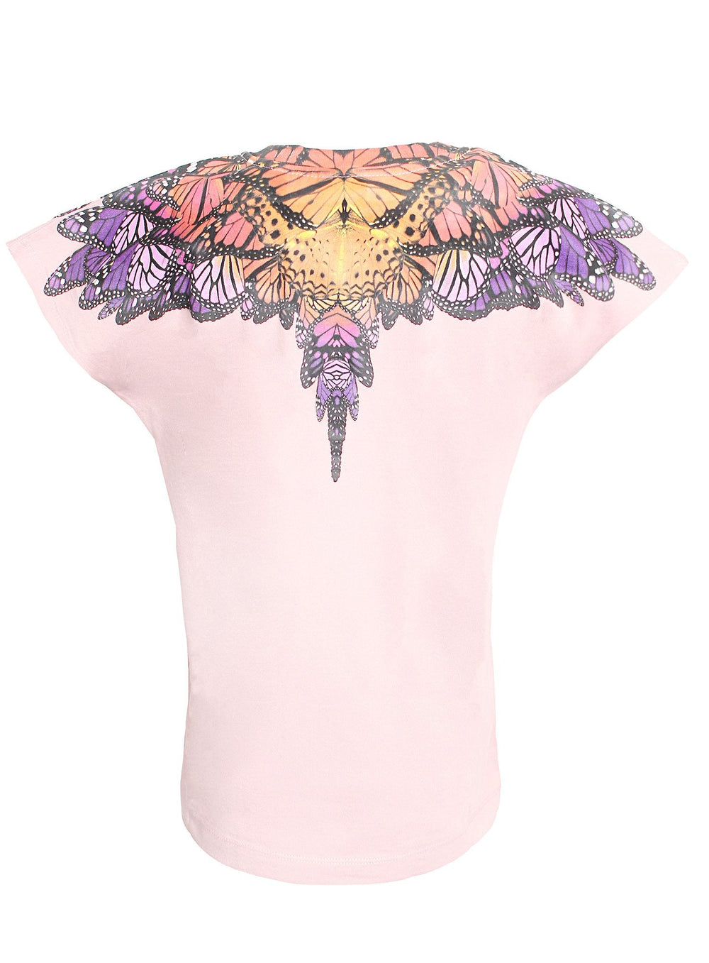 Marcelo Burlon Girls Butterfly Short Sleeve Tee in pink – view 2 of 2
