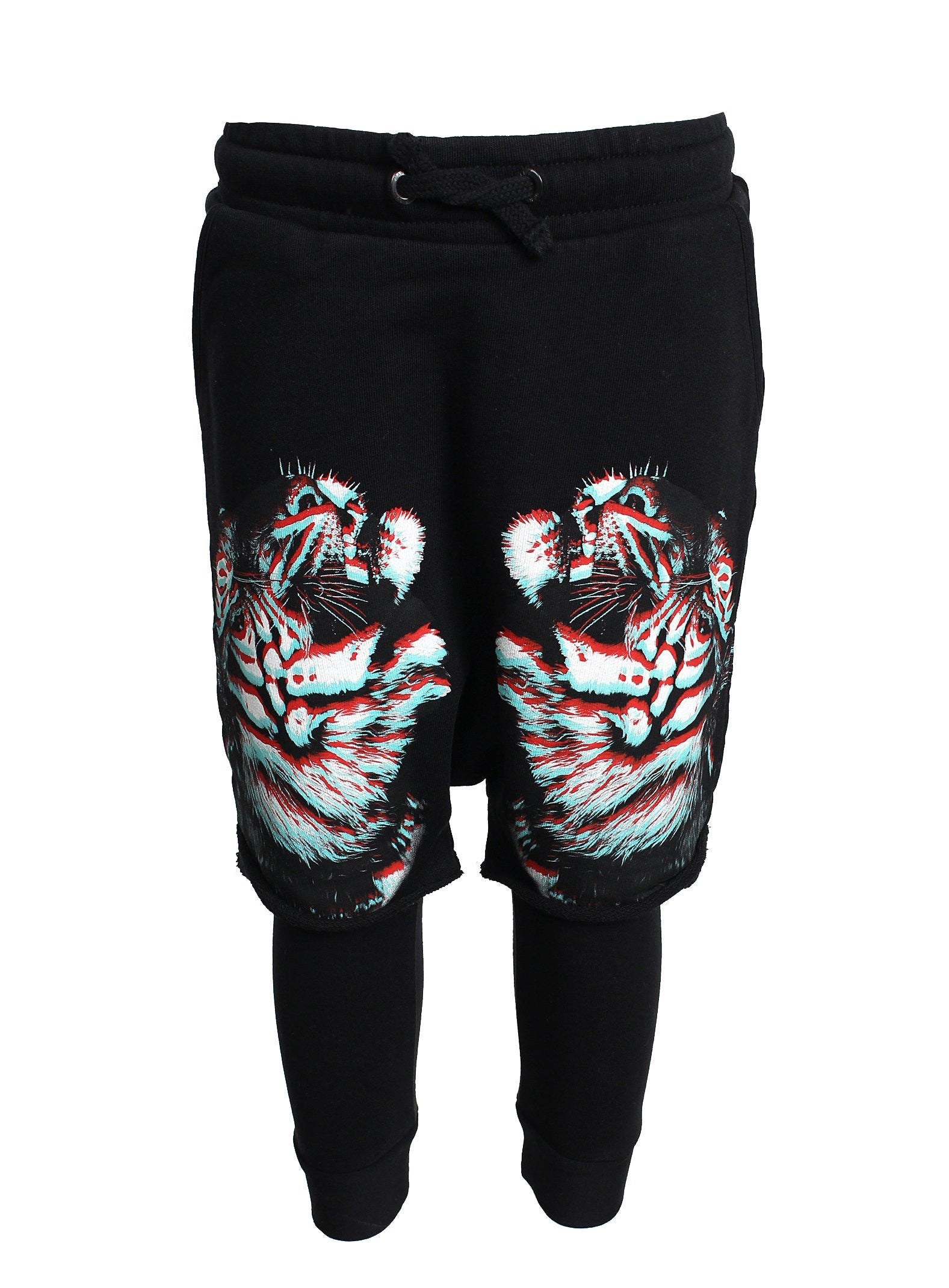 Marcelo Burlon Boys 3D Tiger Pants in black – view 1 of 4