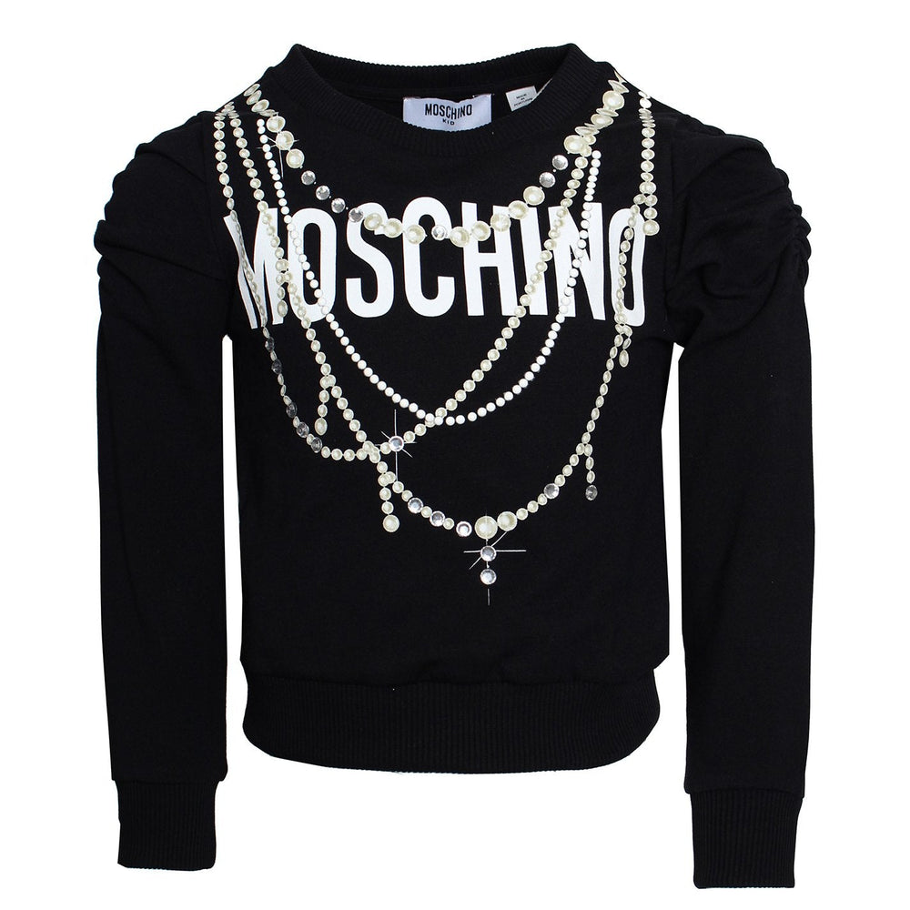 GIRLS LS LOGO SWEAT TOP