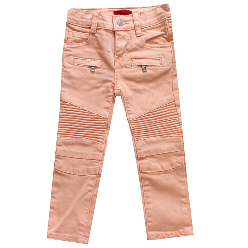 Haus of JR Salmon Shores Biker Denim in coral – view 1 of 3