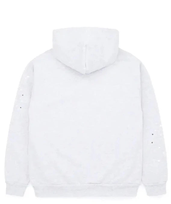 Sp5der OG Web pullover hoodie in light grey – view 2 of 2