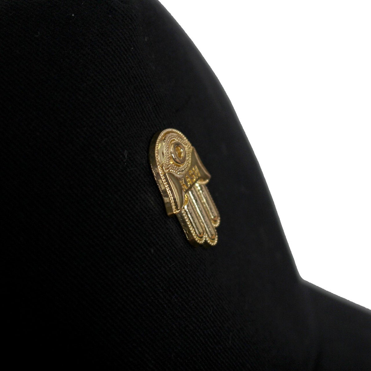 Men's 3D Gold Hamsa Hand Cap-Black