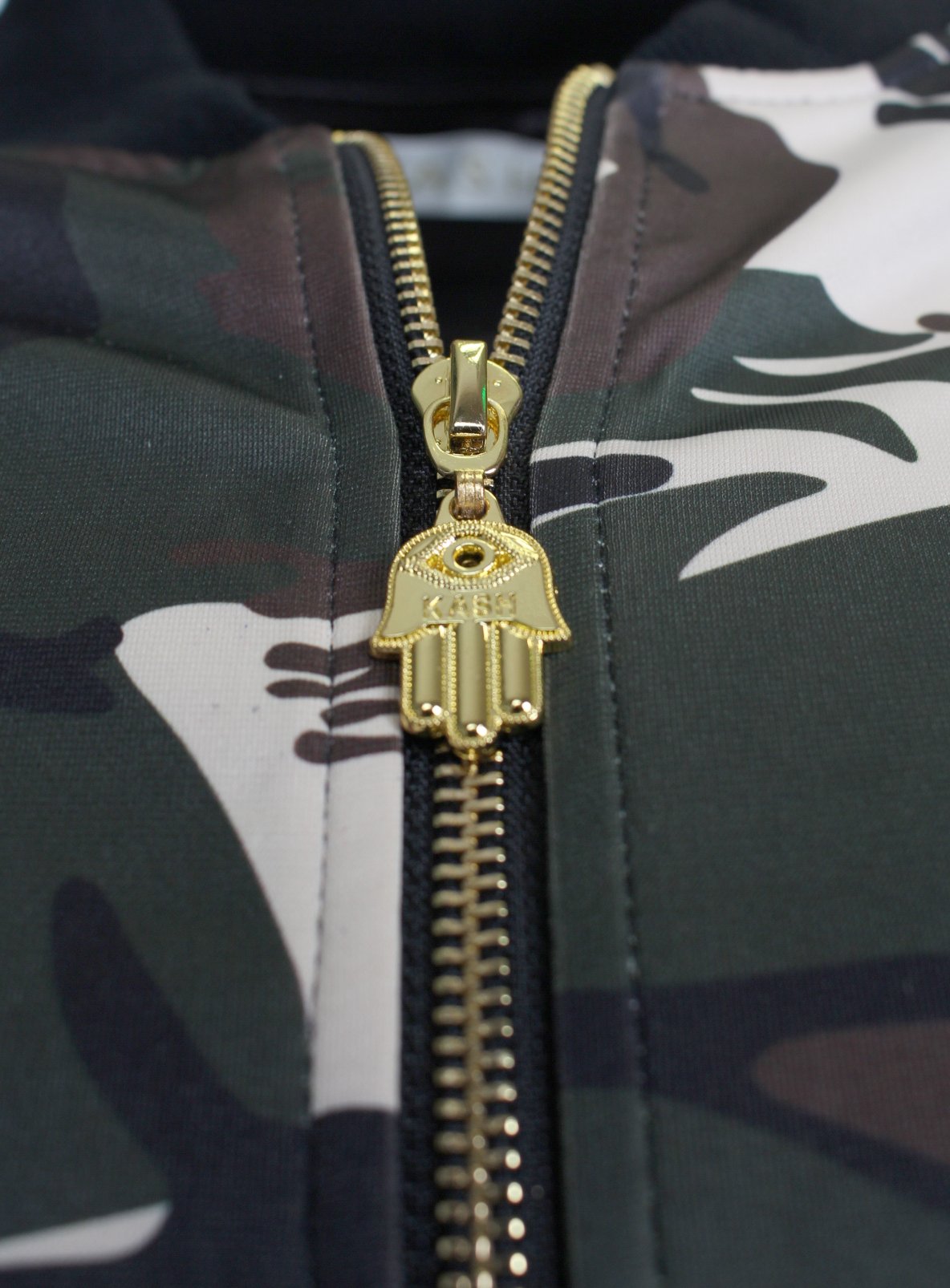 Kash Camouflage Track Jacket in green – view 4 of 6