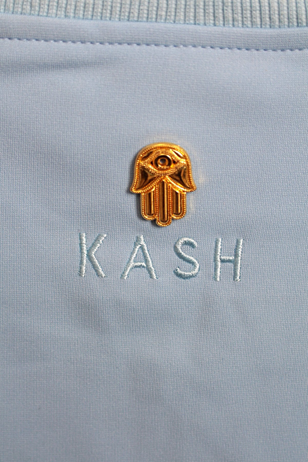 Kash Ice Cream Cone Track Jacket with Side Stripes in sky blue – view 6 of 7