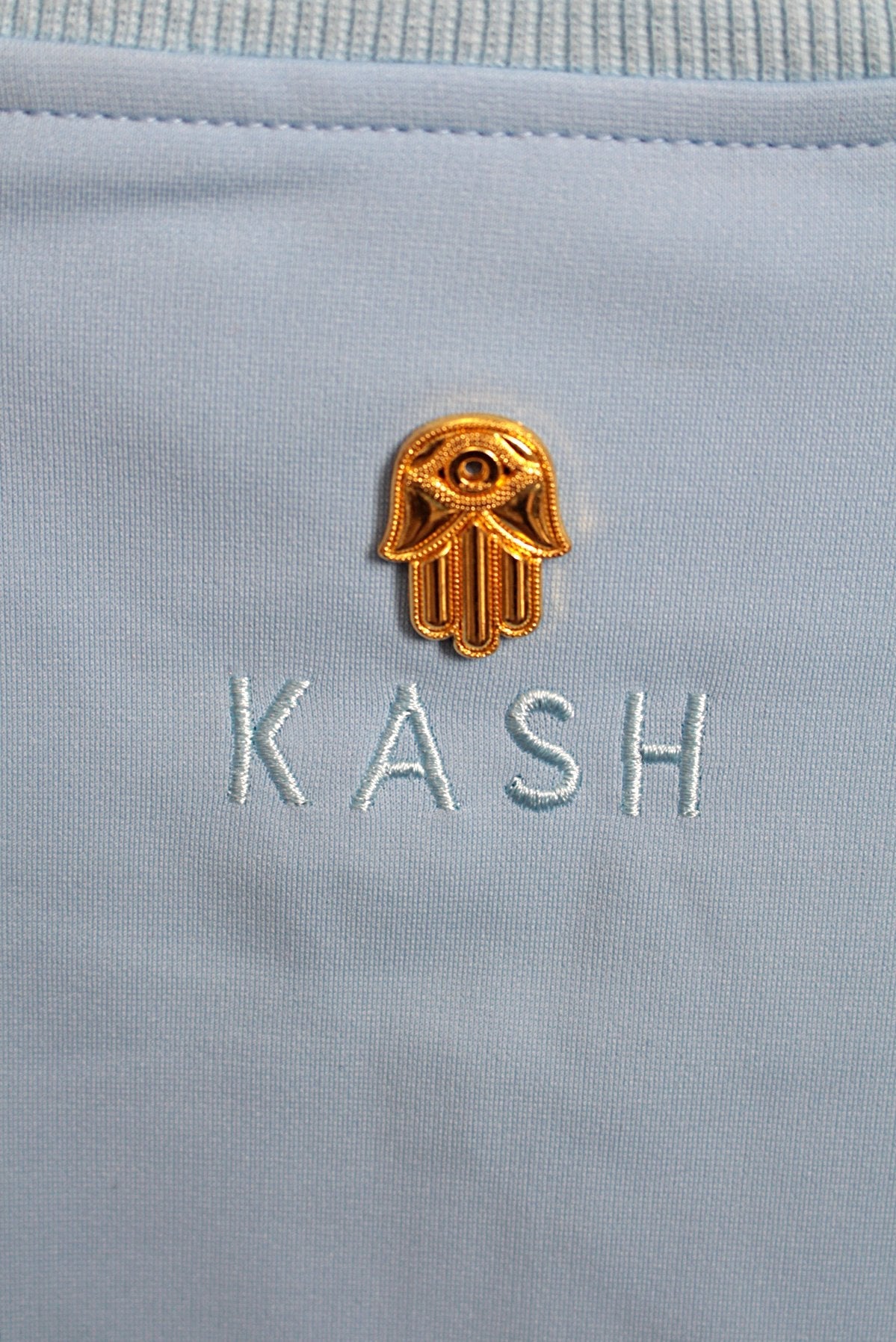 Kash Ice Cream Cone Track Jacket with Side Stripes in sky blue – view 6 of 7