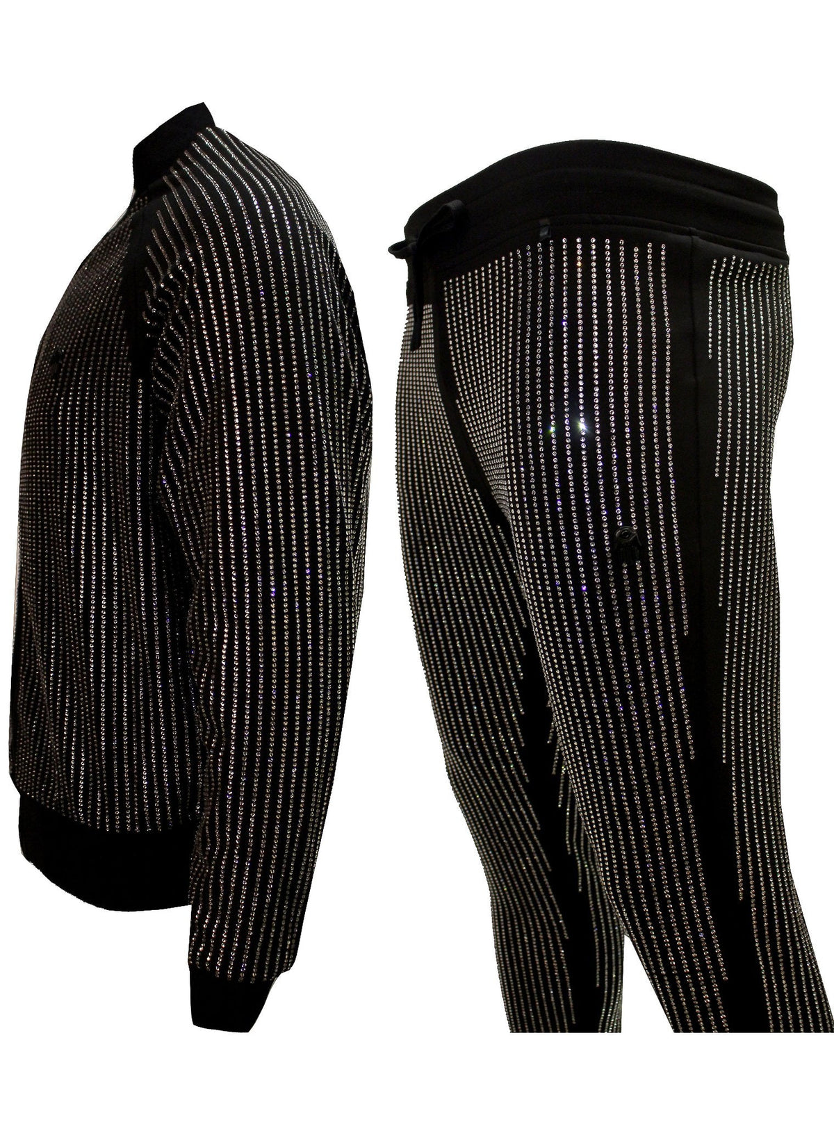 Men&#39;s Diamond Pants-Black/Clear
