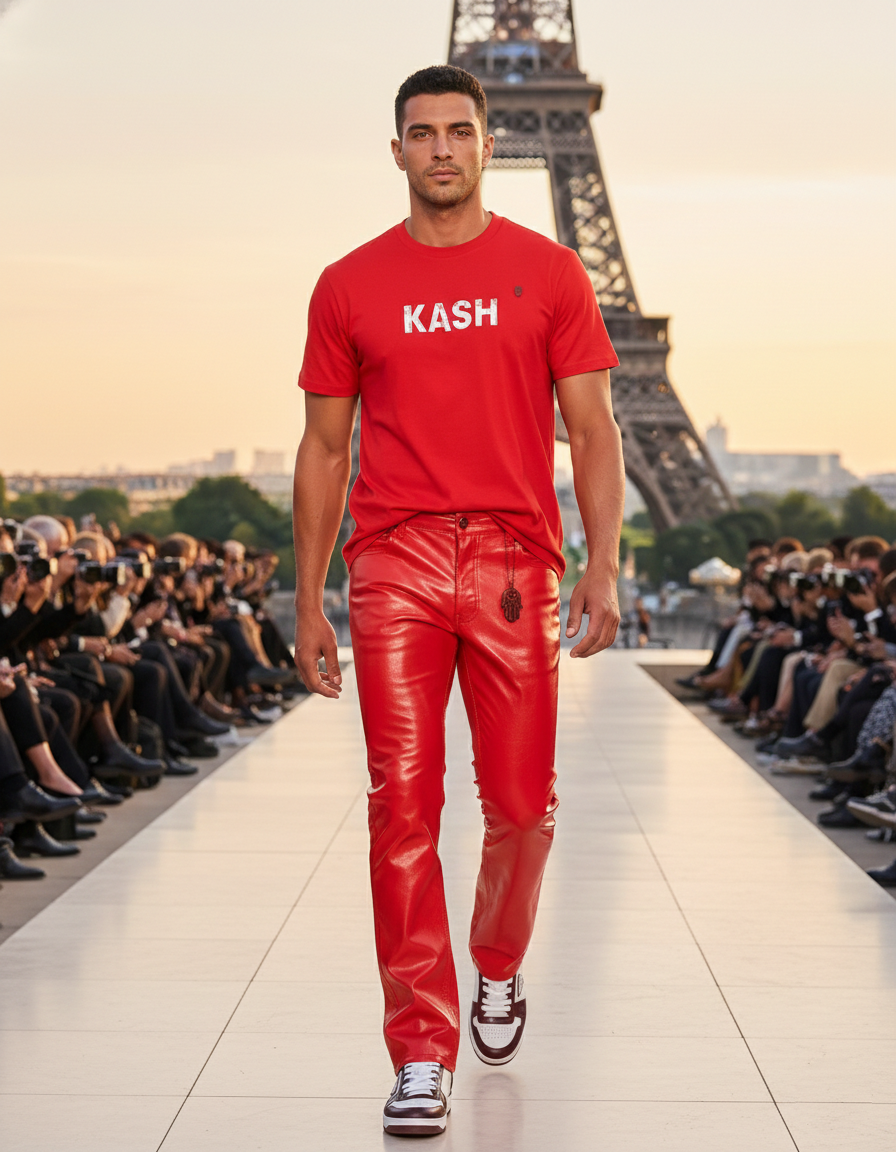 Valentine Maison Kash Tee in red – view 3 of 4