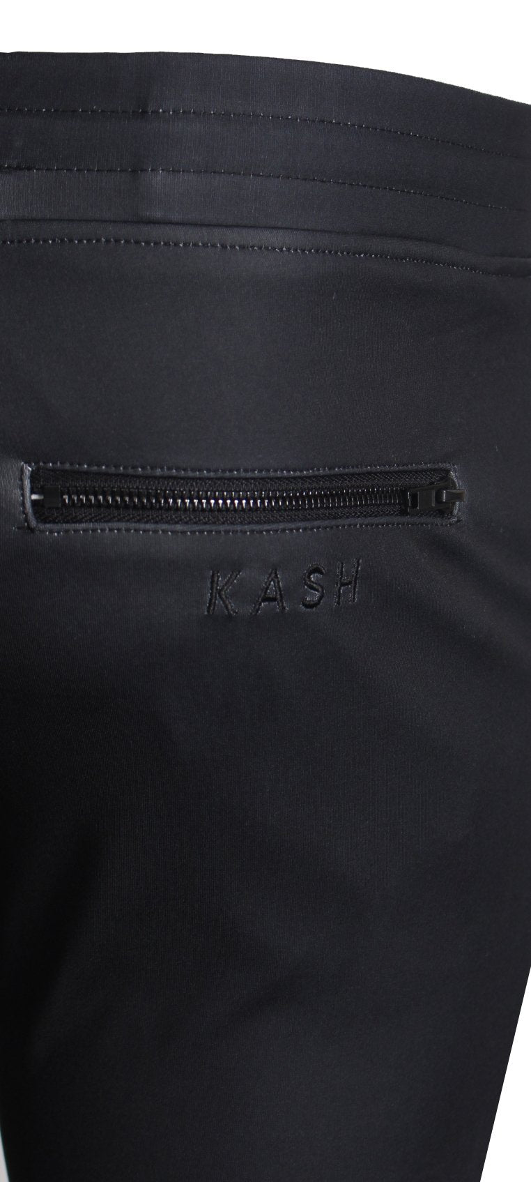 Kash Split Color Track Jacket in black and red – view 6 of 6