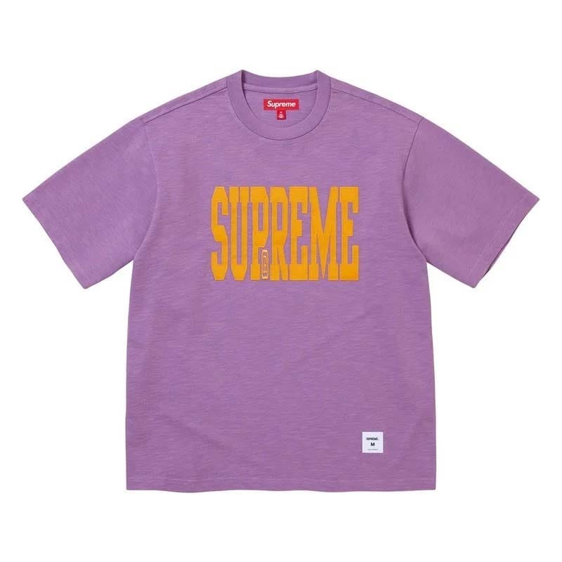 Supreme Stretch Applique Tee - Purple