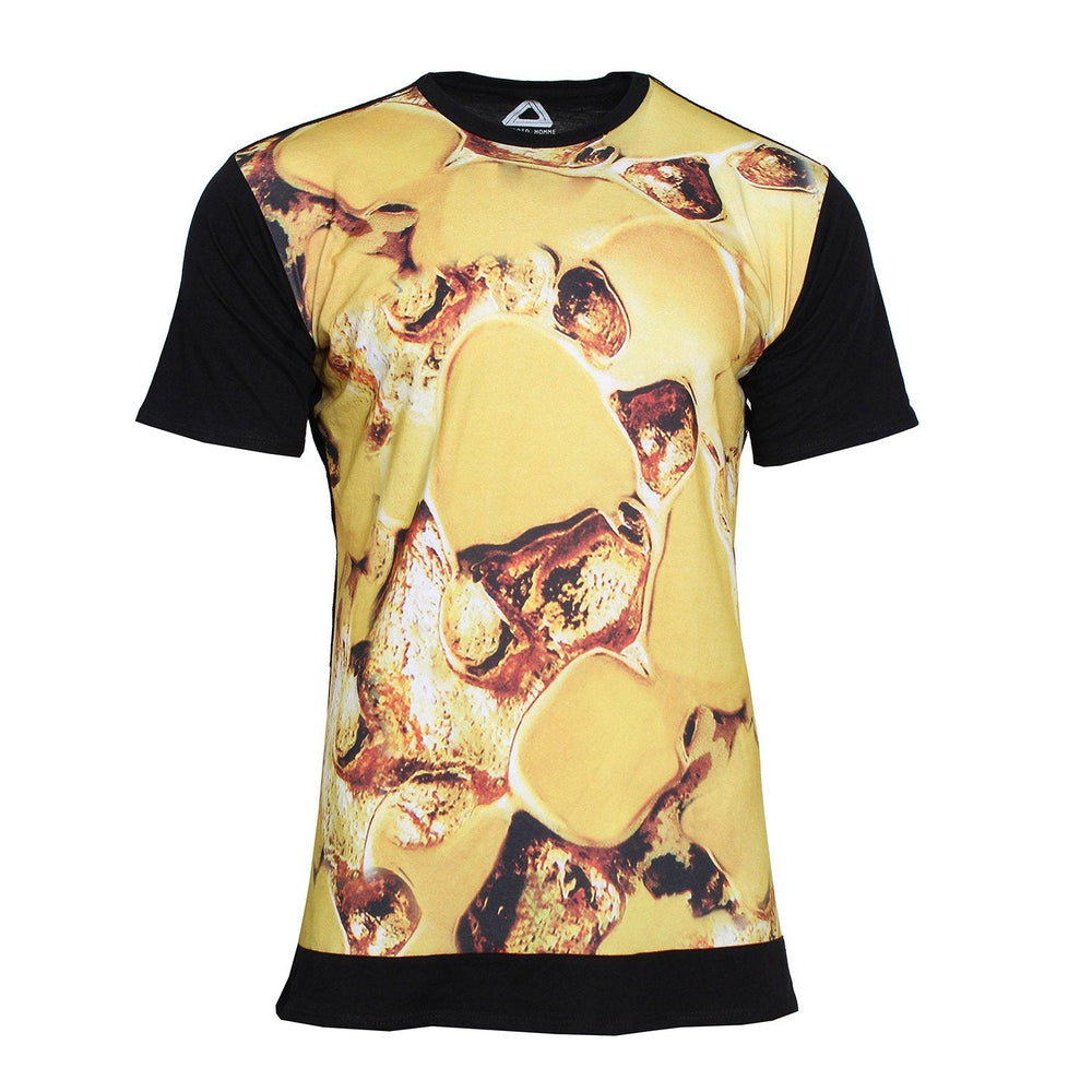 Android Homme Men's Nugget Tee in black and gold – view 1 of 2