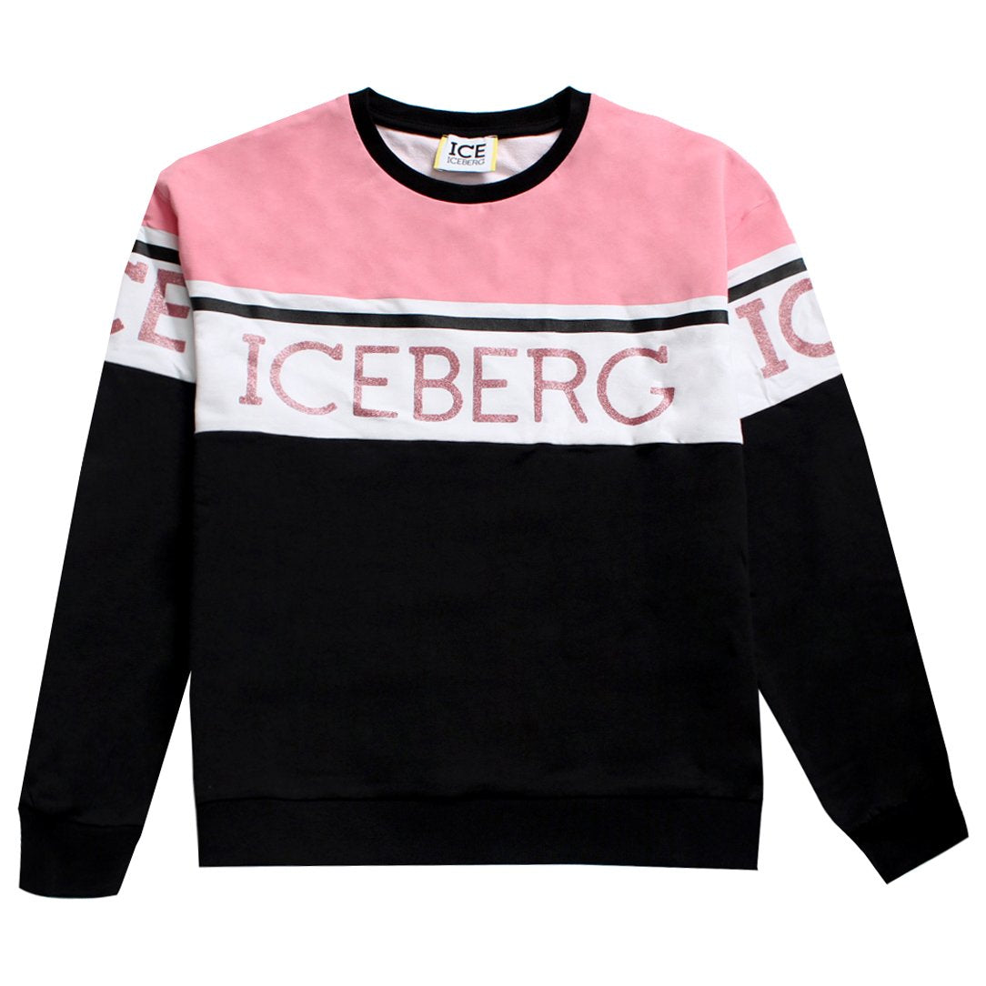 Iceberg Girls Sweatshirt With Logo in black – view 1 of 2