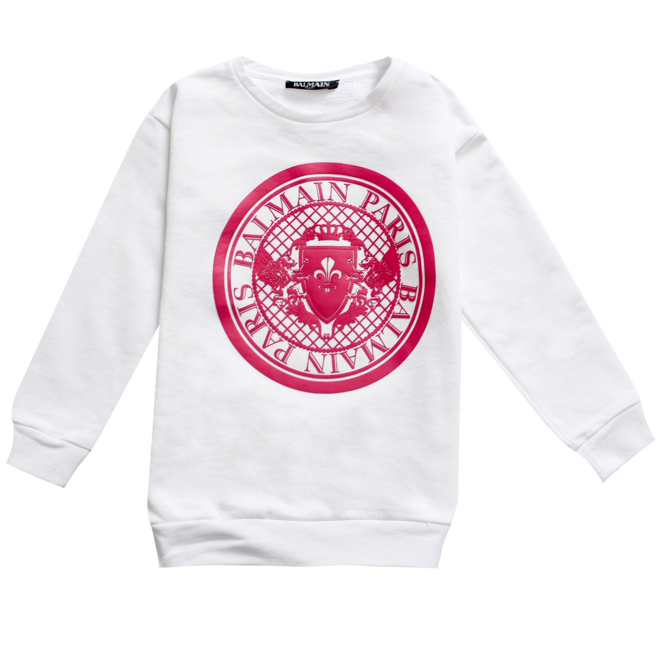 Balmain Kids Sweatshirt with Round Logo in white – view 1 of 2