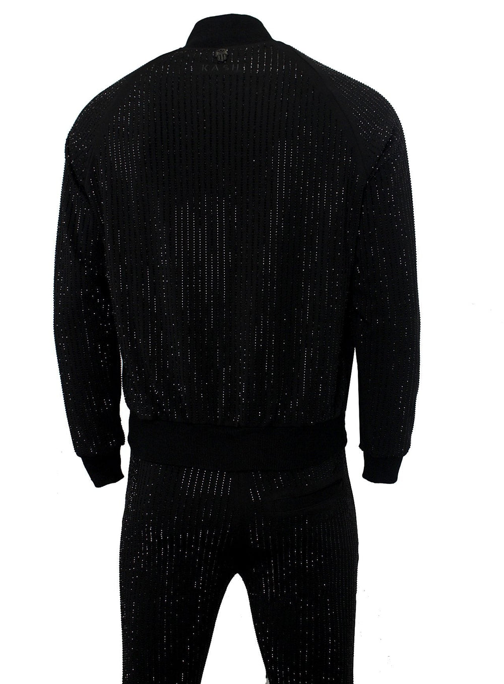 Kash Men's Long Sleeve Diamond Jacket in black/black – view 4 of 6