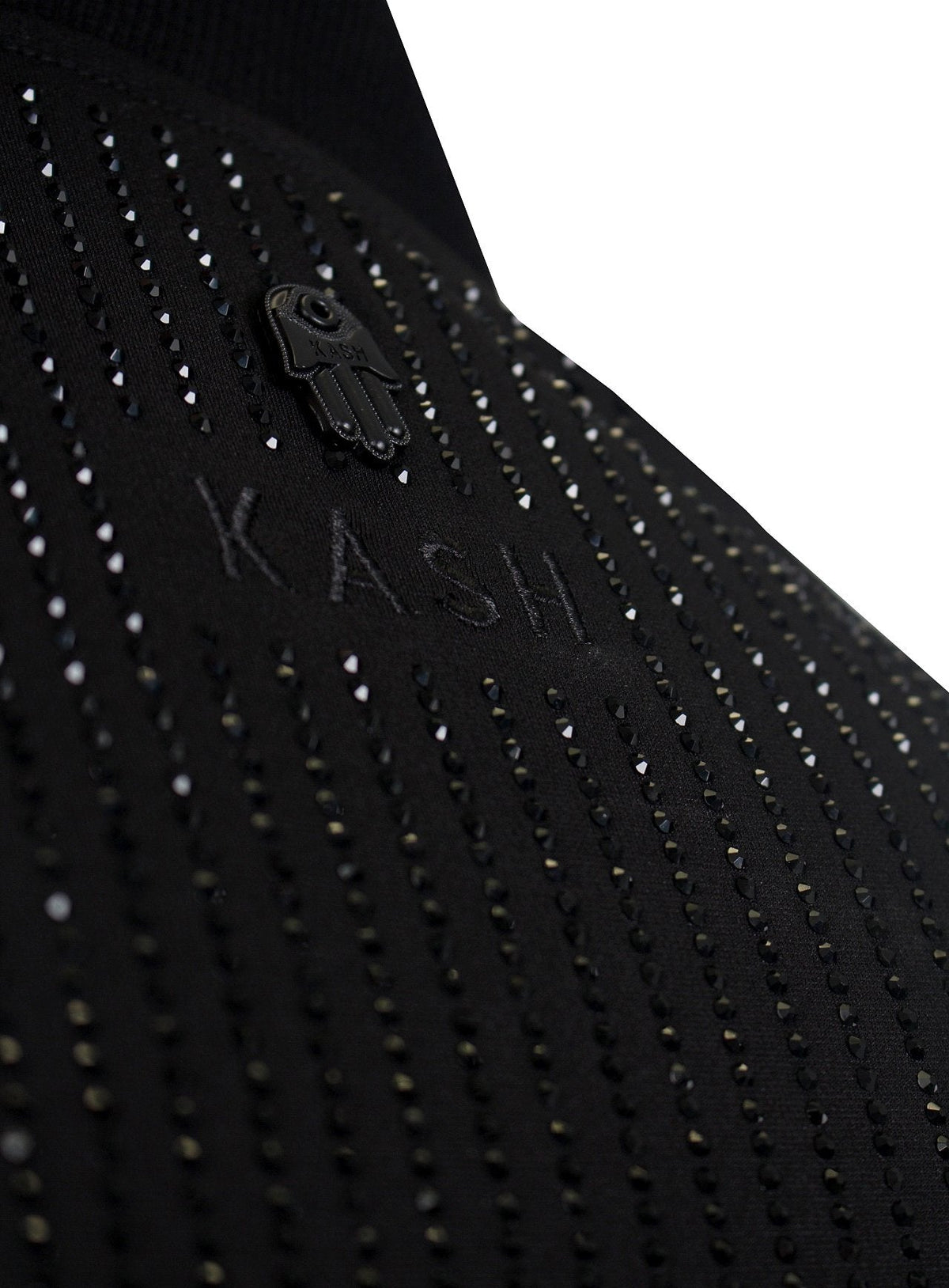 Men's Long Sleeve Diamond Jacket-Black/Black