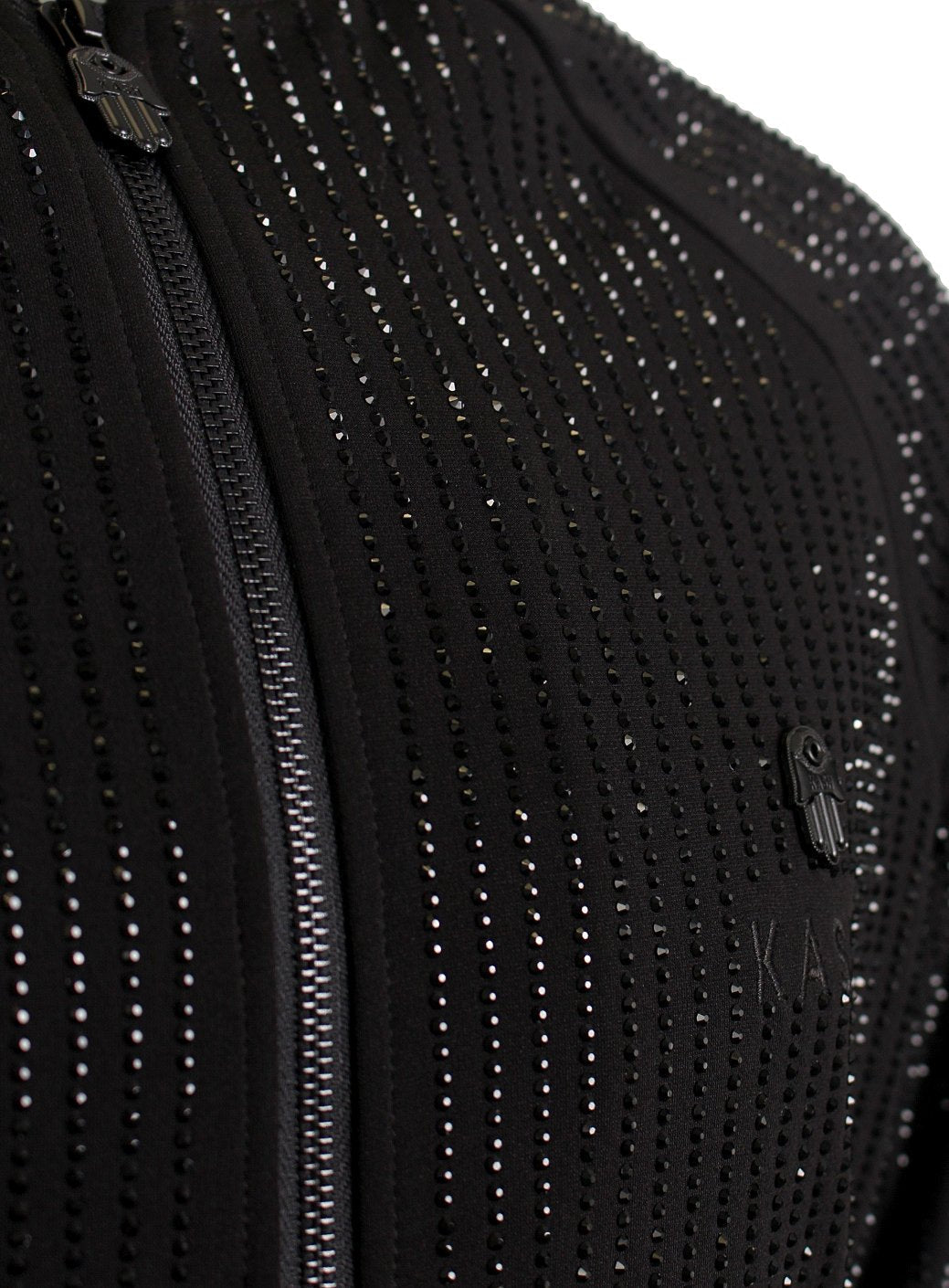 Men's Long Sleeve Diamond Jacket-Black/Black
