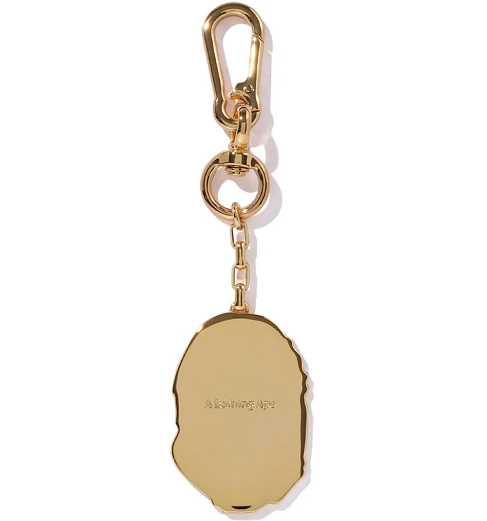 BAPE Charm Key Chain gold, back view