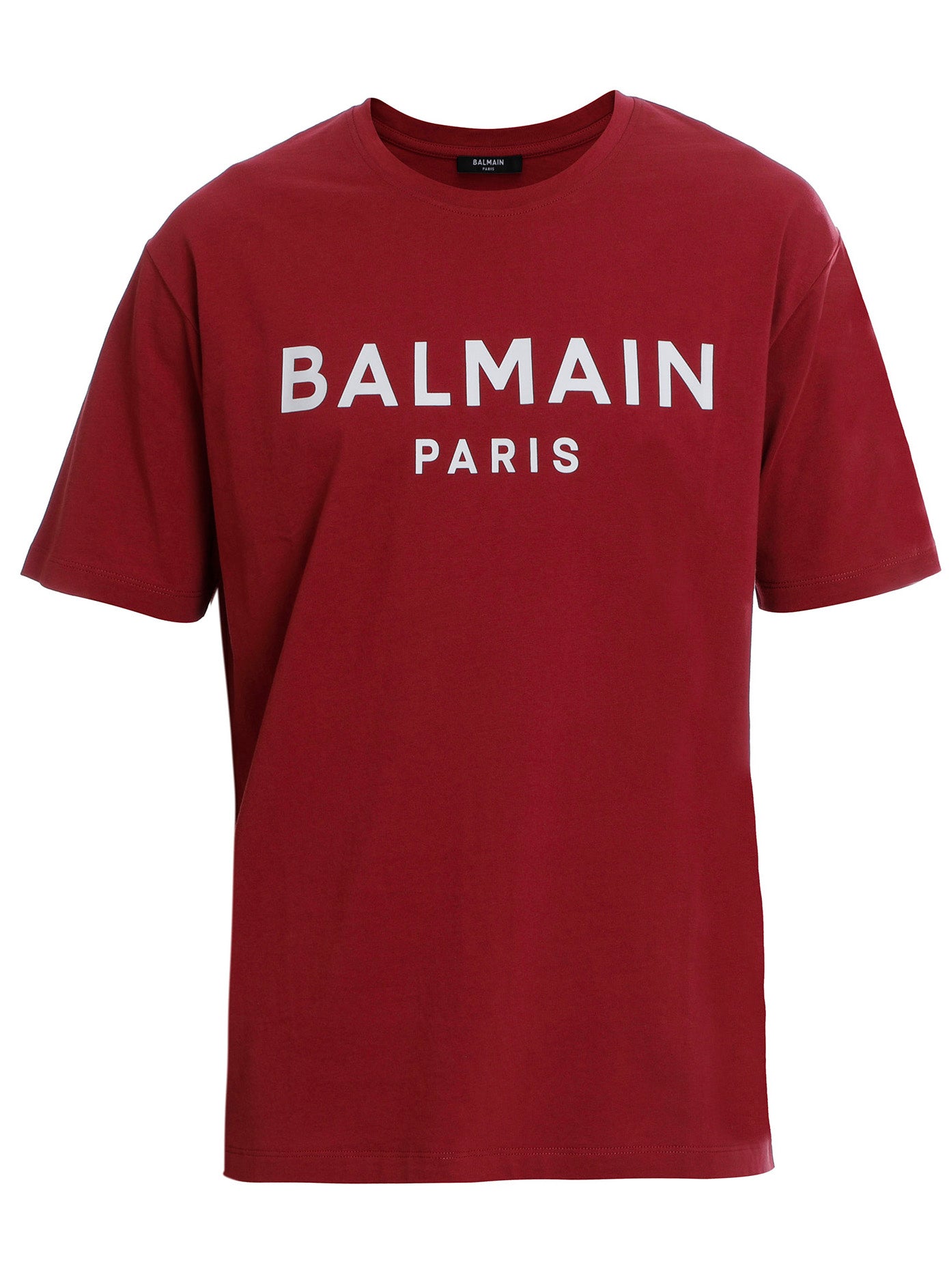 BALMAIN PRINTED T-SHIRT - RED