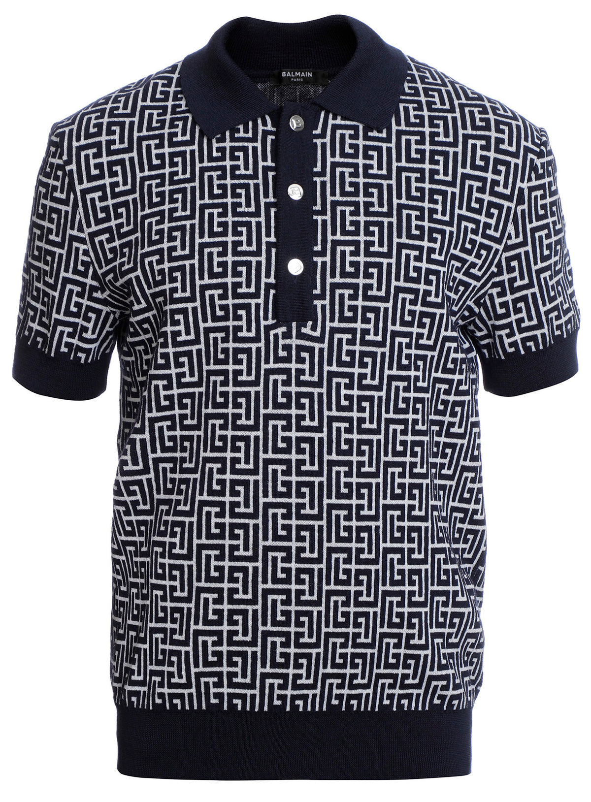 MONOGRAM WOOL &amp; LINEN POLO - MULTI