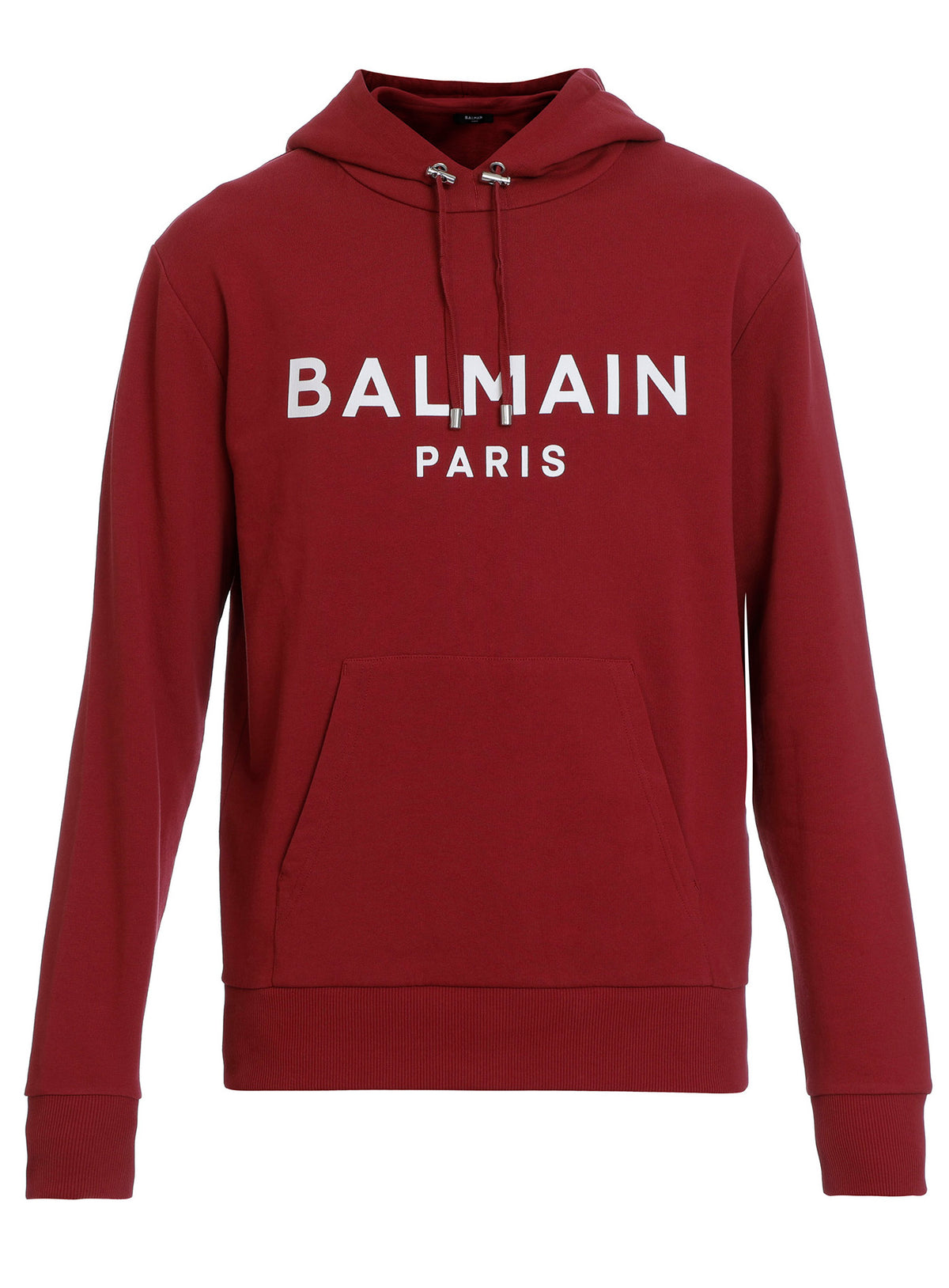 BALMAIN PRINTED HOODIE - RED