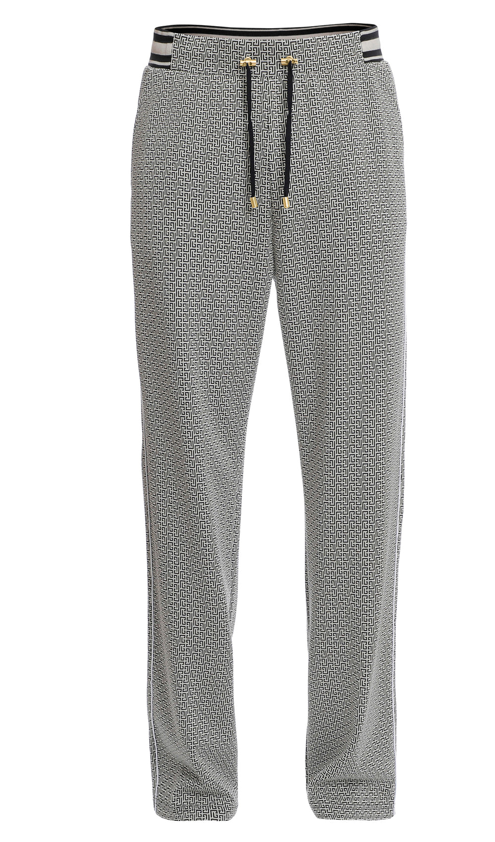 Balmain Paris MINI MONOGRAM JACQUARD PYJAMA PANTS
