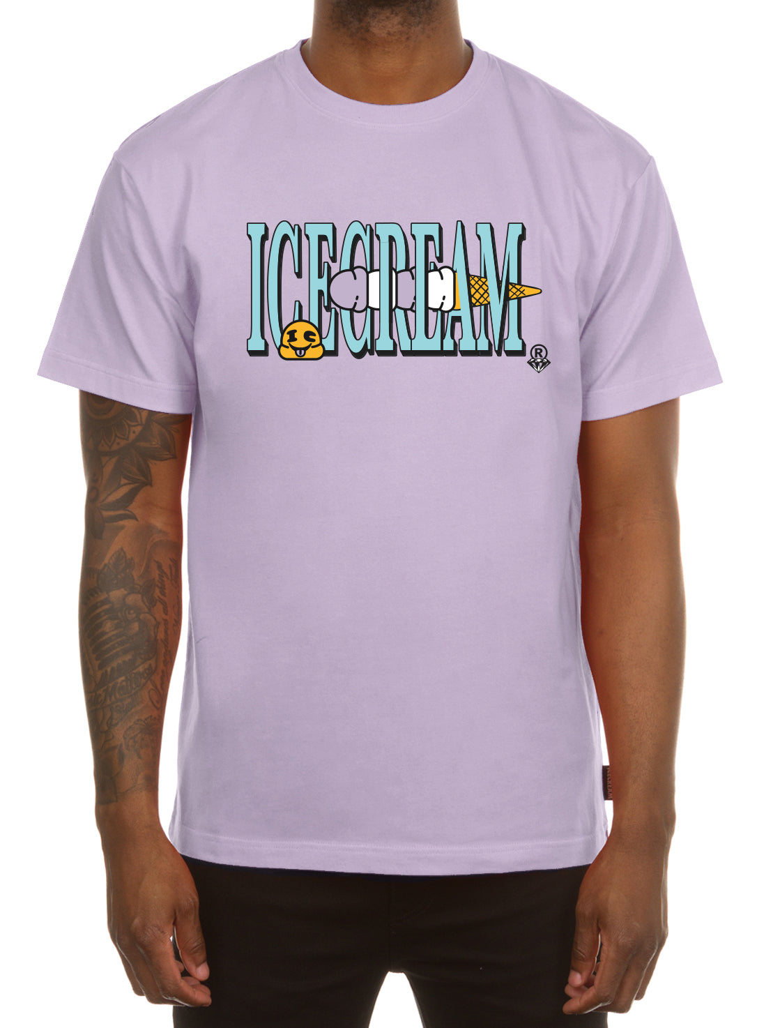 DROP SS TEE - LAVENDER FROST