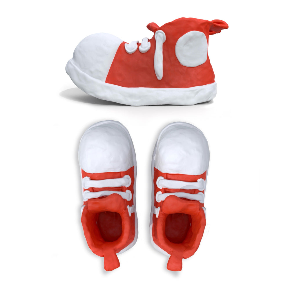 Bravest Studios Clay Shoe in red and white