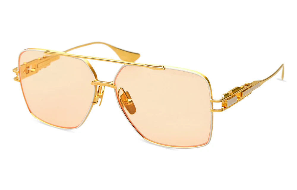 GRAND-EMPERIK// Matte White - Yellow Gold w/Apricot