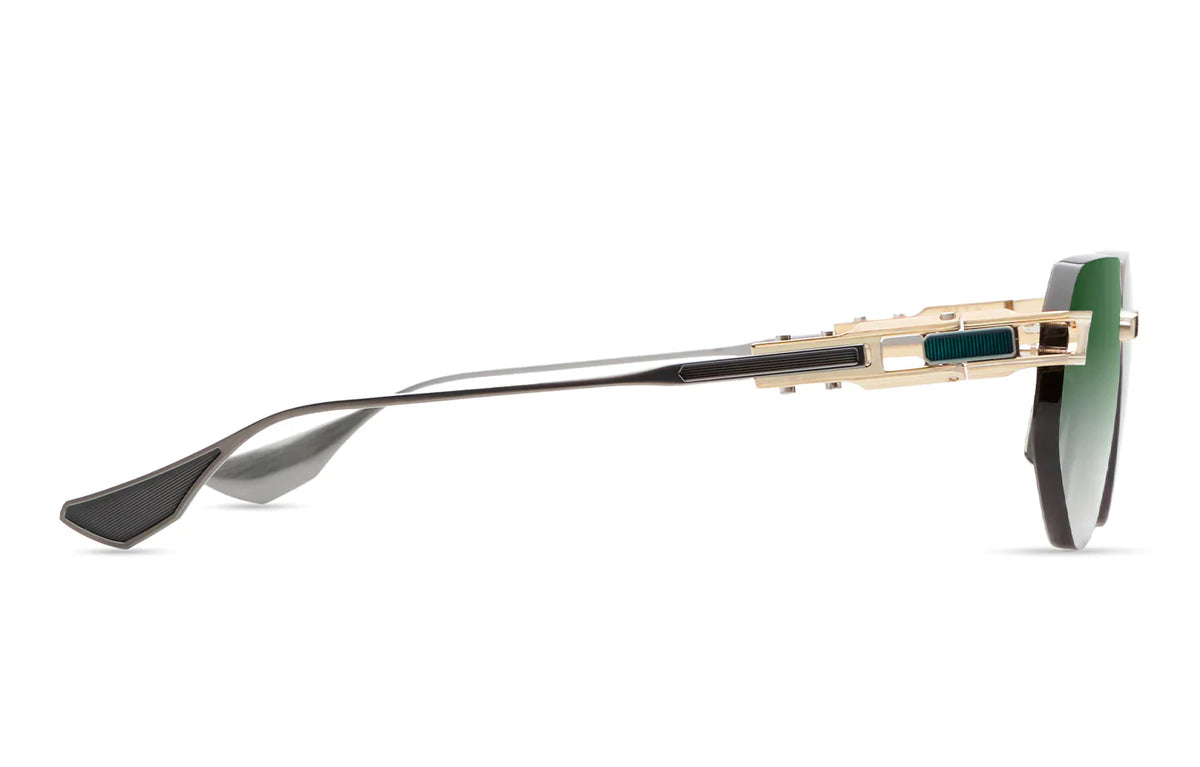 GRAND-IMPERYN // WHITE GOLD - ANTIQUE SILVER W/ DARK GREY GREEN TO CLEAR GRADIENT