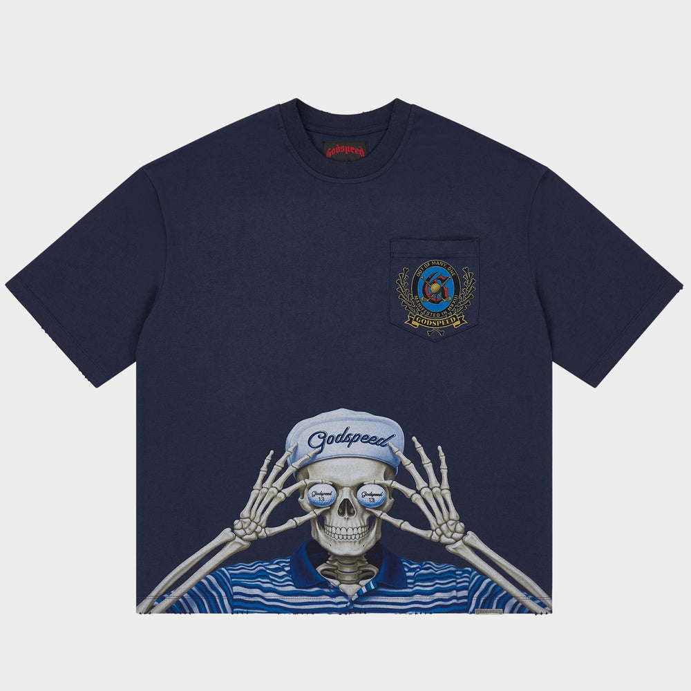 Godspeed Golf Days Pocket T-shirt in Navy
