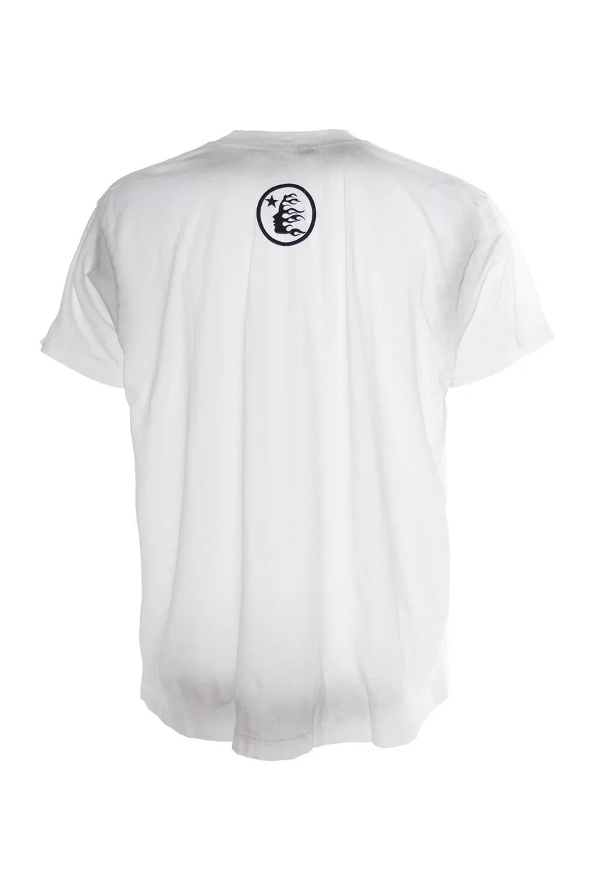 HELLASTAR BOX LOGO T-SHIRT - WHITE/RED