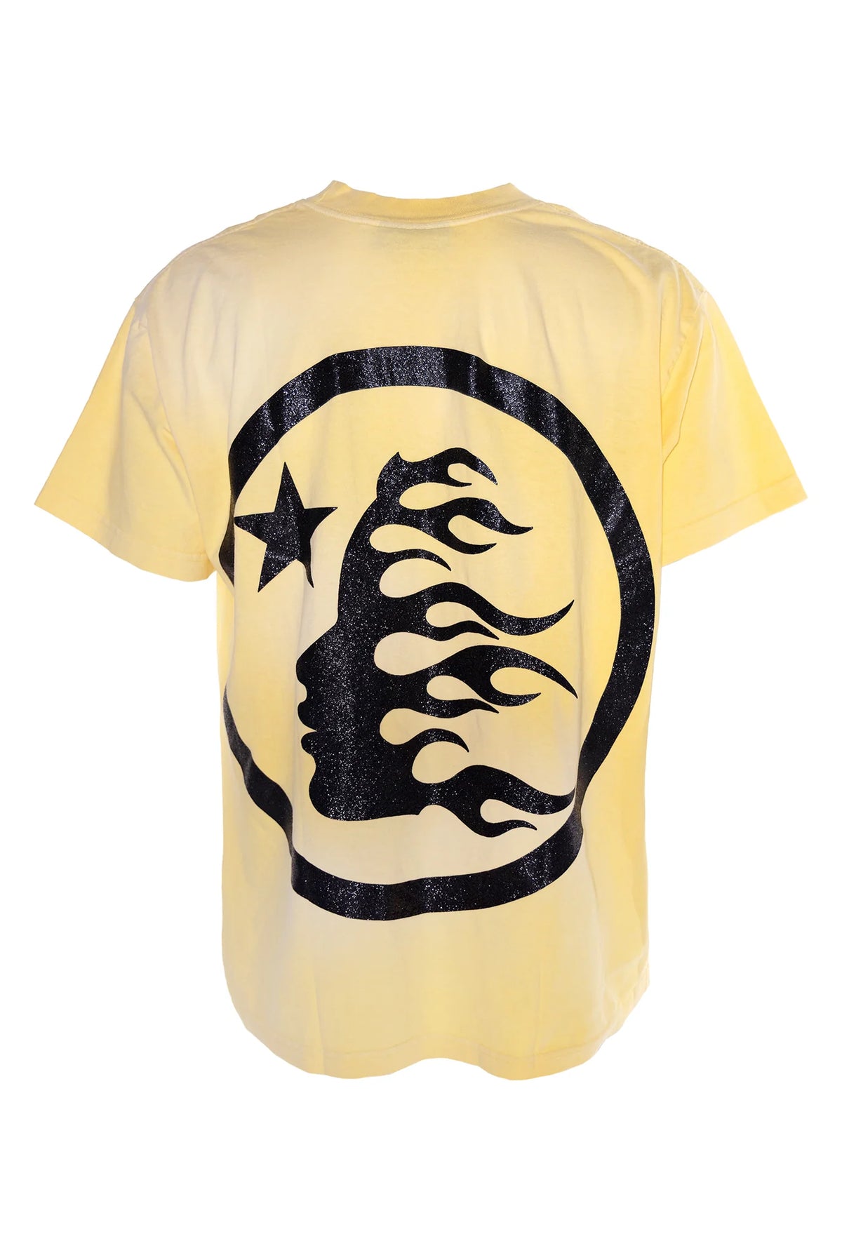 HELLASTAR CLASSIC GLITTER LOGO T-SHIRT - YELLOW
