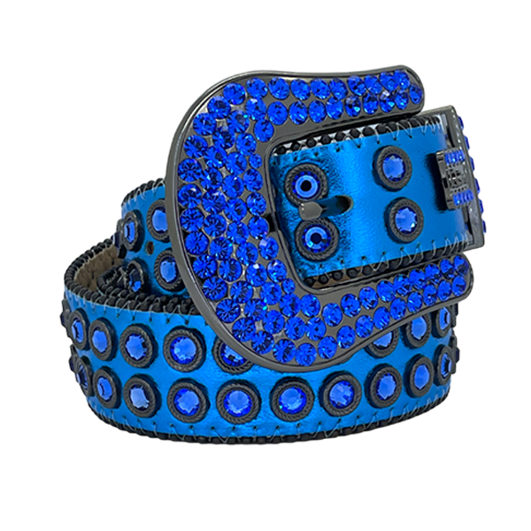 B.B. Simon 2683-K43 Belt in sapphire – view 2 of 4