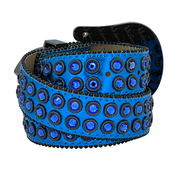 B.B. Simon 2683-K43 Belt in sapphire – view 3 of 4