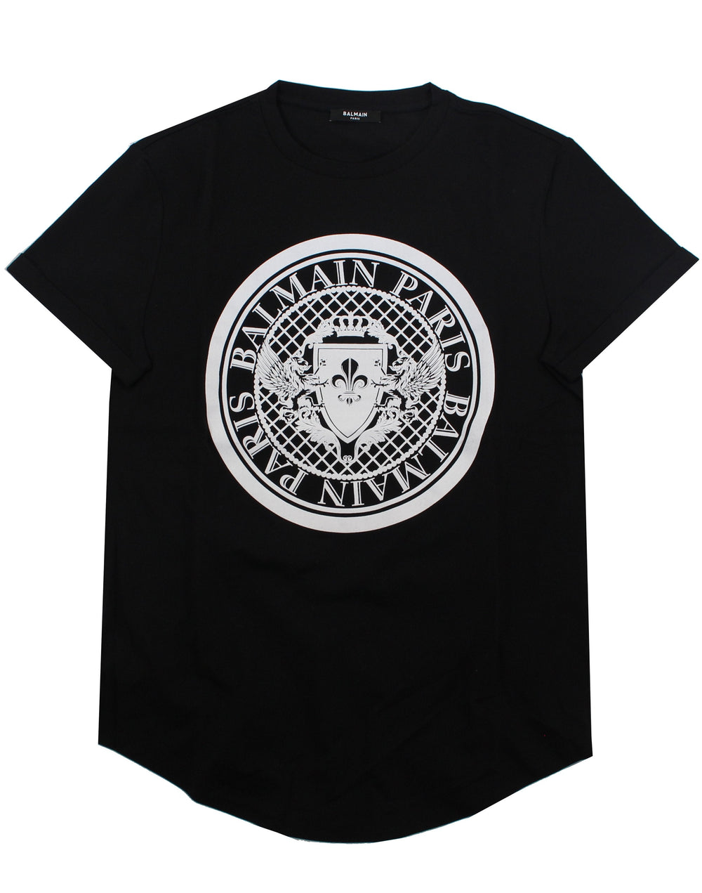 Balmain Coin Flock Tee Shirt in black – view 1 of 3
