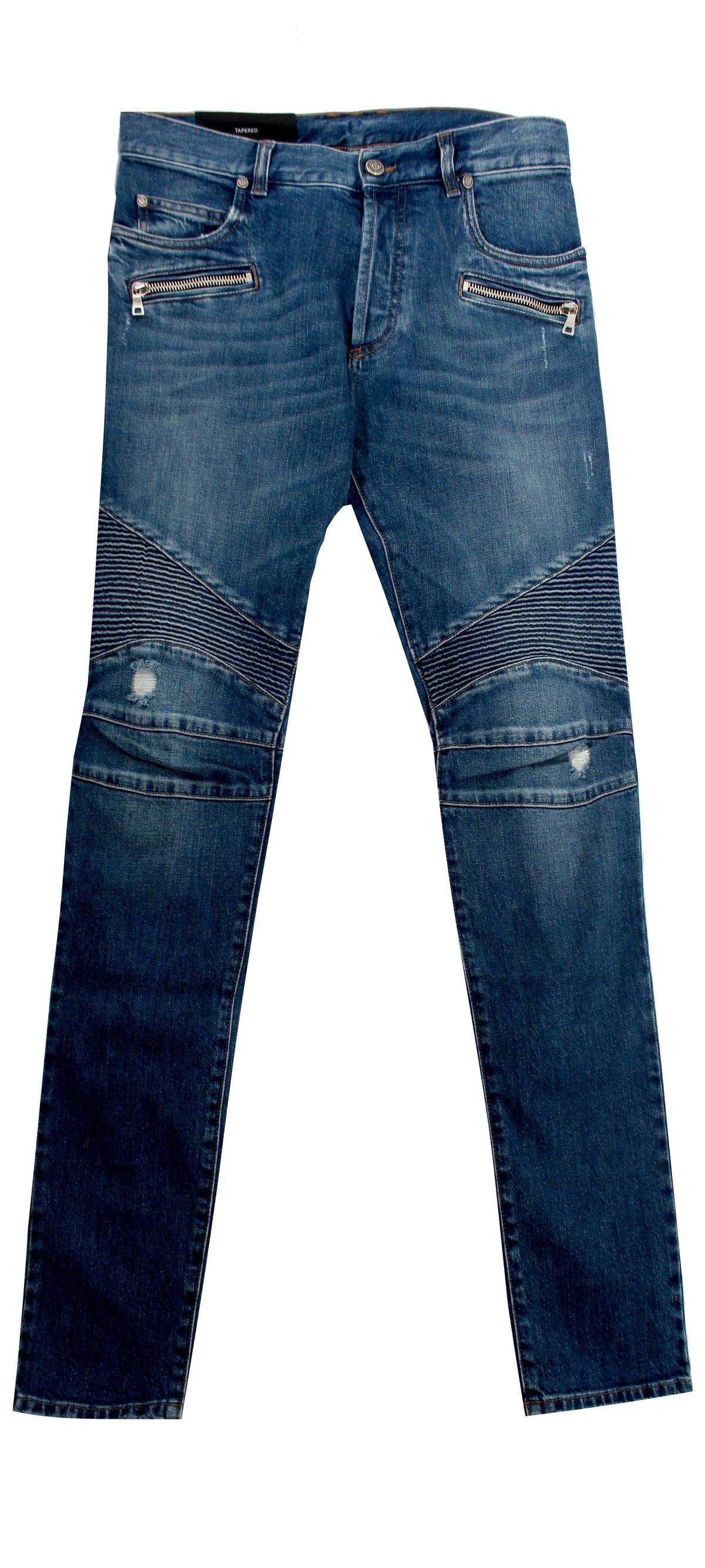 Ribbed Tapered Jeans - Vintage Used