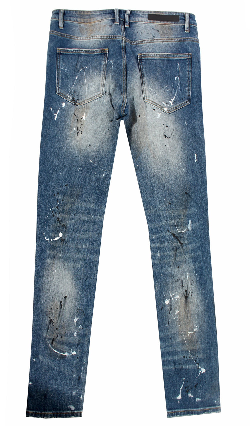 Embellish Crawley Rip & Repair Denim in indigo patchwork – view 2 of 4